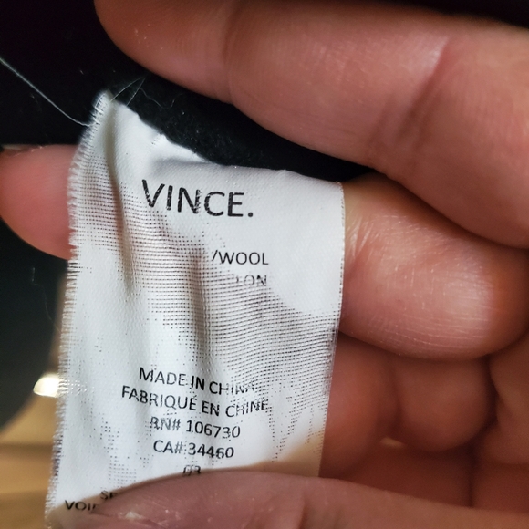 Vince Black Tailored Blazer with Notched Lapels - Picture 2 of 4